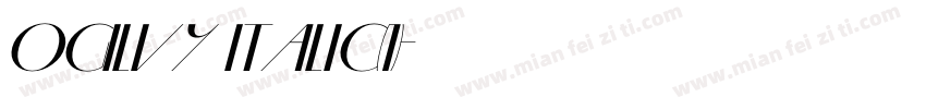 Ogilvy Italic(1)字体转换